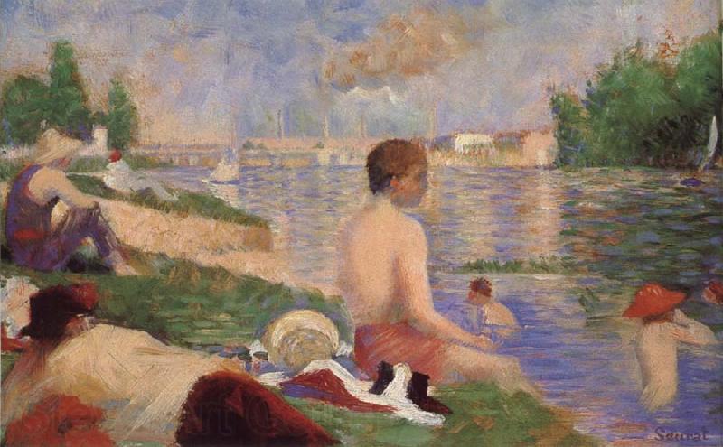 Georges Seurat Bathers France oil painting art